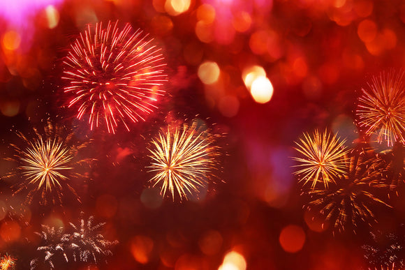 Fototapete Buntes Feuerwerk