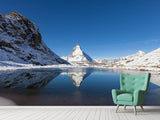 Fototapete Der Riffelsee am Matterhorn - SoiréeArts