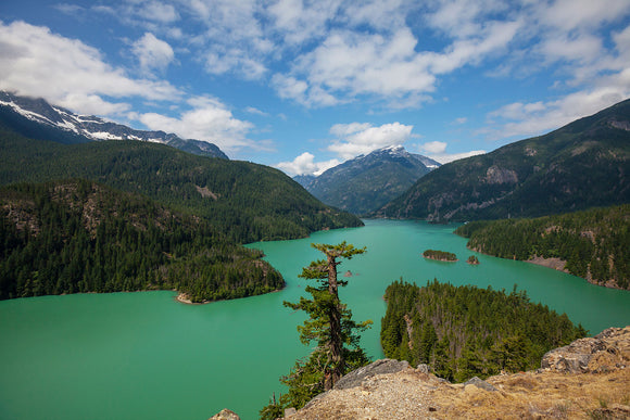 Fototapete Diablo Bergsee