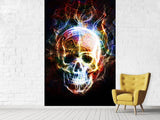 Fototapete Psychedelic Skull - SoiréeArts