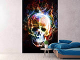 Fototapete Psychedelic Skull - SoiréeArts