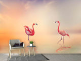 Fototapete Romantische Flamingos - SoiréeArts