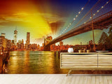 Fototapete Skyline Brooklyn Bridge NY - SoiréeArts