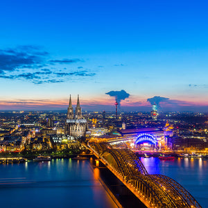 Fototapete Skyline Ein Penthouse in Köln