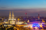 Fototapete Skyline Kölner Dom bei Nacht