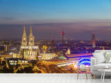 Fototapete Skyline Kölner Dom bei Nacht - SoiréeArts