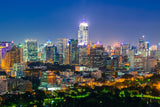 Fototapete Skyline One Night in Bangkok