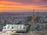 Fototapete Skyline Paris bei Sonnenuntergang - SoiréeArts