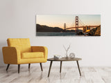 Leinwandbild Panorama An der Golden Gate Brücke - SoiréeArts