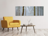 Leinwandbild Panorama Wald im Winter - SoiréeArts