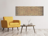 Leinwandbild Panorama Klassische Backstein Wand - SoiréeArts