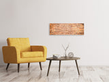 Leinwandbild Panorama Wand aus Steinen - SoiréeArts