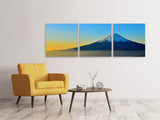 Panorama Leinwandbild 3-teilig Imposanter Fujisan - SoiréeArts