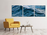 Panorama Leinwandbild 3-teilig Das Meer XL - SoiréeArts