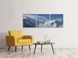 Panorama Leinwandbild 3-teilig Schnee Landschaft - SoiréeArts