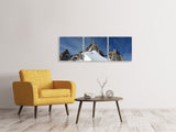 Panorama Leinwandbild 3-teilig Aiguille du Midi - SoiréeArts