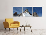 Panorama Leinwandbild 3-teilig Aiguille du Midi - SoiréeArts