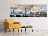 Panorama Leinwandbild 3-teilig London UK - SoiréeArts