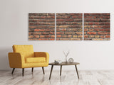 Panorama Leinwandbild 3-teilig Brick Wall - SoiréeArts