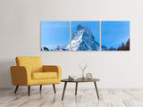 Panorama Leinwandbild 3-teilig Das majestätische Matterhorn - SoiréeArts