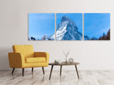 Panorama Leinwandbild 3-teilig Das majestätische Matterhorn - SoiréeArts