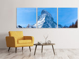 Panorama Leinwandbild 3-teilig Das majestätische Matterhorn - SoiréeArts