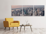 Panorama Leinwandbild 3-teilig Skyline Blick über Manhattan - SoiréeArts