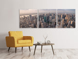 Panorama Leinwandbild 3-teilig Manhattan - SoiréeArts