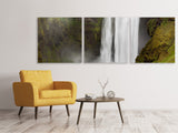 Panorama Leinwandbild 3-teilig Skogafoss - SoiréeArts