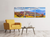 Panorama Leinwandbild 3-teilig Herbstliche Berglandschaft - SoiréeArts