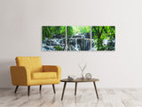 Panorama Leinwandbild 3-teilig Wasserfall Agua Azul - SoiréeArts