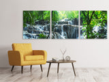 Panorama Leinwandbild 3-teilig Wasserfall Agua Azul - SoiréeArts