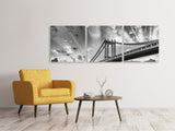 Panorama Leinwandbild 3-teilig Manhattan Bridge - SoiréeArts