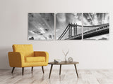 Panorama Leinwandbild 3-teilig Manhattan Bridge - SoiréeArts