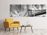 Panorama Leinwandbild 3-teilig Manhattan Bridge - SoiréeArts