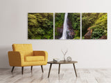 Panorama Leinwandbild 3-teilig Wasserfall Bali - SoiréeArts