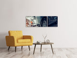 Panorama Leinwandbild 3-teilig Classic Car - SoiréeArts