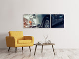 Panorama Leinwandbild 3-teilig Classic Car - SoiréeArts