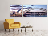 Panorama Leinwandbild 3-teilig Skyline Sydney Opera House - SoiréeArts