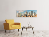 Panorama Leinwandbild 3-teilig Skyline New York - SoiréeArts