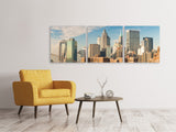 Panorama Leinwandbild 3-teilig Skyline New York - SoiréeArts