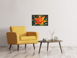 Leinwandbild Lilien Blüte in orange XL - SoiréeArts