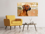 Leinwandbild Wachsamer Rhodesian Ridgeback - SoiréeArts