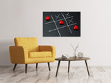 Leinwandbild Tic tac toe Liebe - SoiréeArts