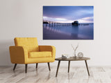 Leinwandbild Ein Haus am Wasser - SoiréeArts