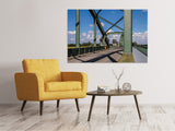 Leinwandbild Brücke in Stahlkonstruktion - SoiréeArts