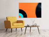 Leinwandbild Retro Schallplatten Motiv - SoiréeArts