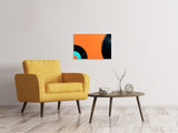 Leinwandbild Retro Schallplatten Motiv - SoiréeArts