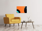 Leinwandbild Retro Schallplatten Motiv - SoiréeArts