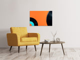 Leinwandbild Retro Schallplatten Motiv - SoiréeArts